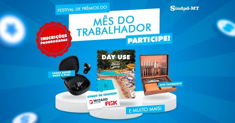 Sindpd-MT prorroga Festival de Prêmios; participe!